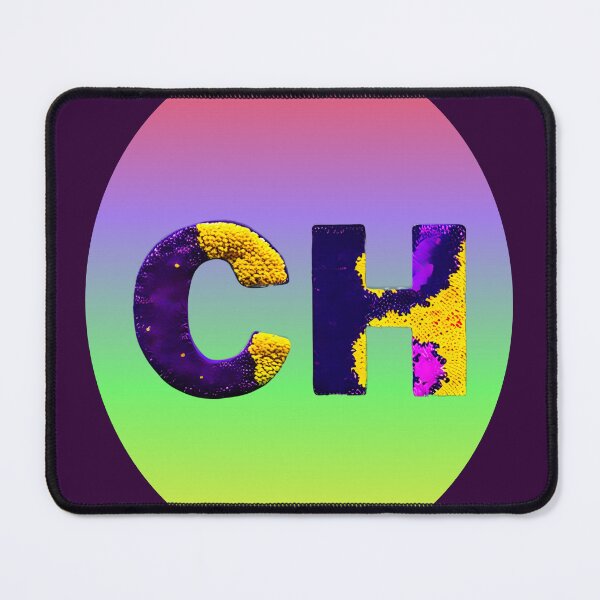 Item preview, letter CH, monogram . typography collage. ABC art. gift 2024 designed and sold by Minibubb.