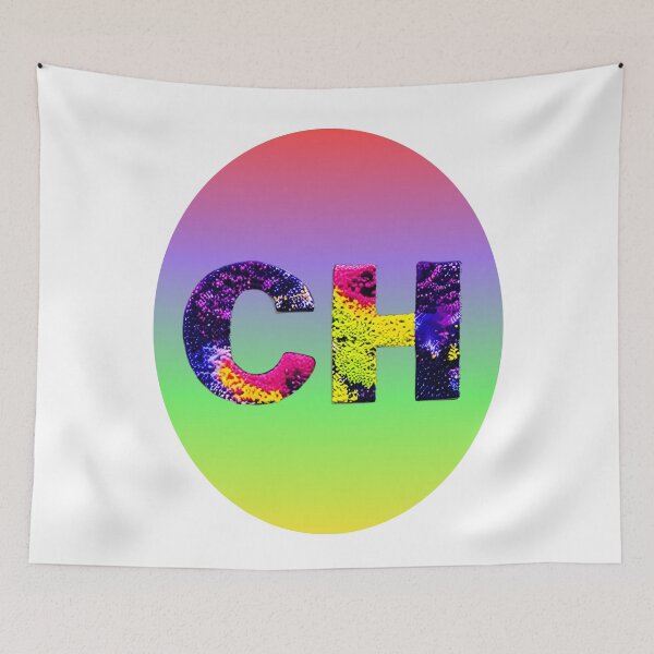 Item preview, letter CH, monogram 2. typography collage. ABC art. gift 2024 designed and sold by Minibubb.