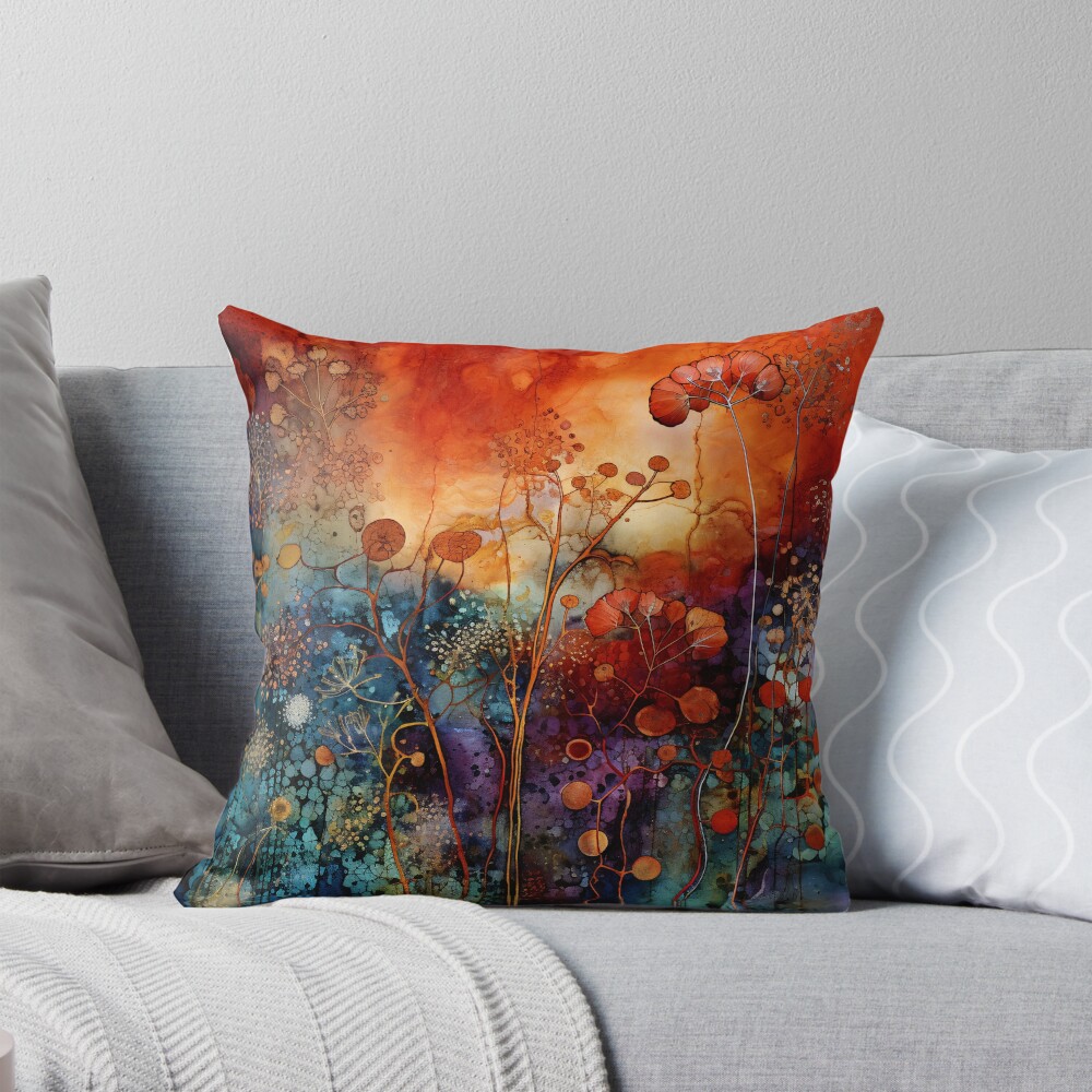 Item preview, Throw Pillow designed and sold by redwitchart.