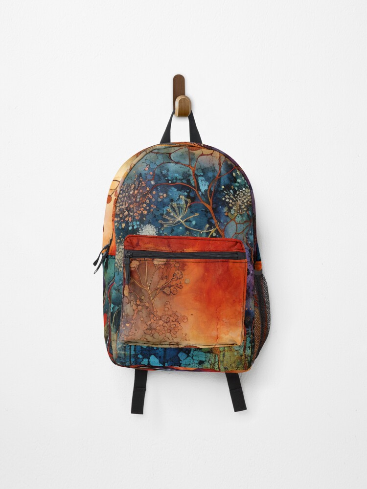 Thumbnail 1 of 3, Backpack, Rustic Organic Abstract designed and sold by redwitchart.
