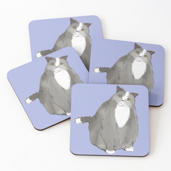 Item preview, Plump Gray Cat designed and sold by Artful Byrd.