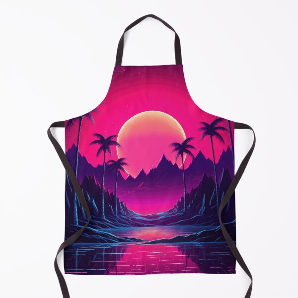 Item preview, Tropical Twilight Harmony: Ethereal Synthwave Oasis designed and sold by Mullet Monkey.