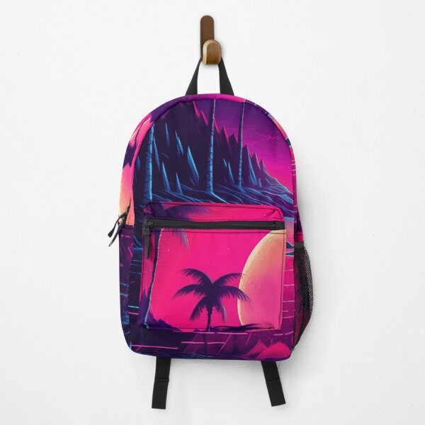 Item preview, Tropical Twilight Harmony: Ethereal Synthwave Oasis designed and sold by Mullet Monkey.