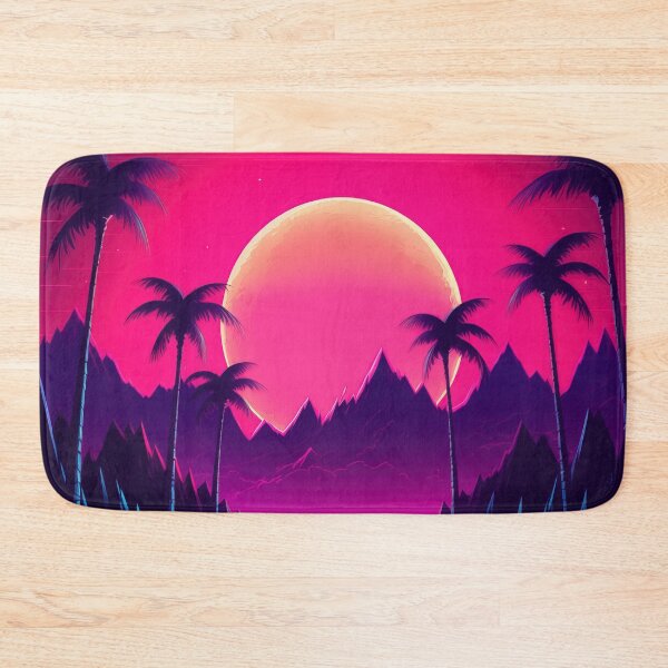 Item preview, Tropical Twilight Harmony: Ethereal Synthwave Oasis designed and sold by Mullet Monkey.