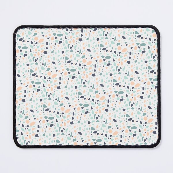 Item preview, Pastel Green & Peach Terrazzo Seamless Continuous Repeating Textile  designed and sold by Alchemy-A-La-G.