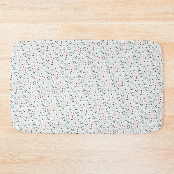 Item preview, Pastel Green & Peach Terrazzo Seamless Continuous Repeating Textile  designed and sold by Alchemy-A-La-G.