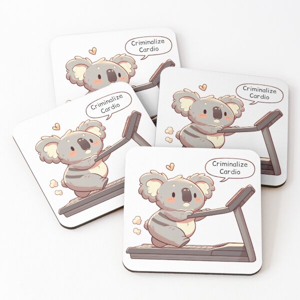 Item preview, Criminalize Cardio: Cute Koala designed and sold by LemuellTrends.
