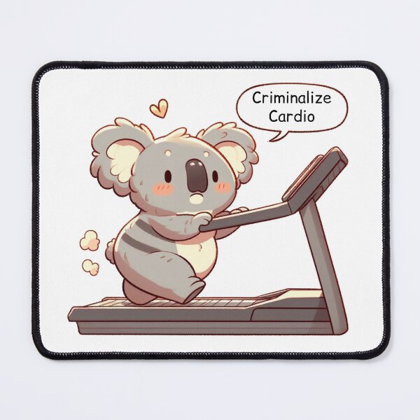 Item preview, Criminalize Cardio: Cute Koala designed and sold by LemuellTrends.