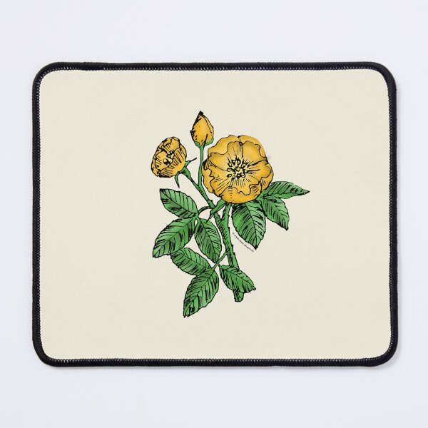 Item preview, Yellow Globular Rose Bloom Single 1-7 Petals Almost Flat designed and sold by Rachael Taylor.