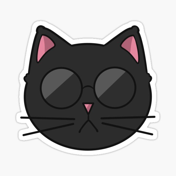 Item preview, Simple Cool Black Cat Sunglasses Pet designed and sold by Drawgoa.