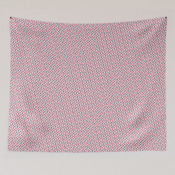 Item preview, Black Red Triangles Seamless Continuous Repeating Pattern Textile  designed and sold by Alchemy-A-La-G.
