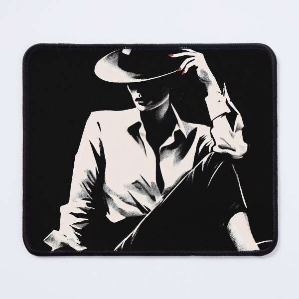 Item preview, Noir Crime Woman Sitting on a Table designed and sold by RESToRAPTOR.