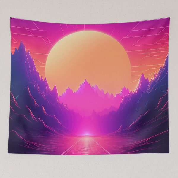 Item preview, Ethereal Tropic Twilight: Neon Horizon Rhapsody designed and sold by Mullet Monkey.