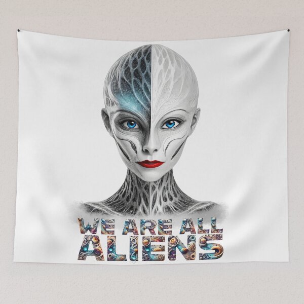 Item preview, Beautiful alien: We Are All Aliens  designed and sold by UFOFashionista.