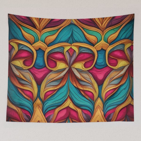 Item preview, A colorful art with swirls designed and sold by johndesign88.