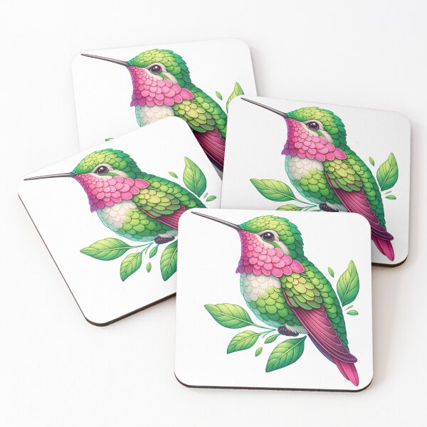 Item preview, Anna's Hummingbird Illustration designed and sold by digital-savant.