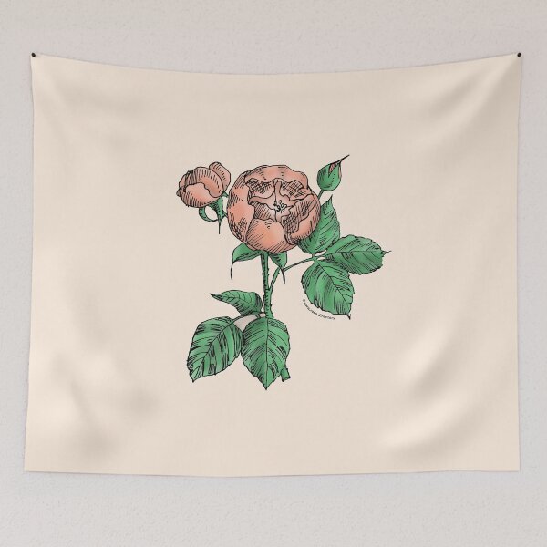 Item preview, Apricot Globular Rose Bloom Semi-Double 8-15 Petals In 2 Rows designed and sold by Rachael Taylor.