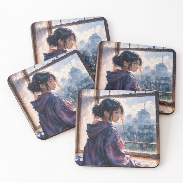 Item preview, Girl on a rainy day designed and sold by Pixyland.
