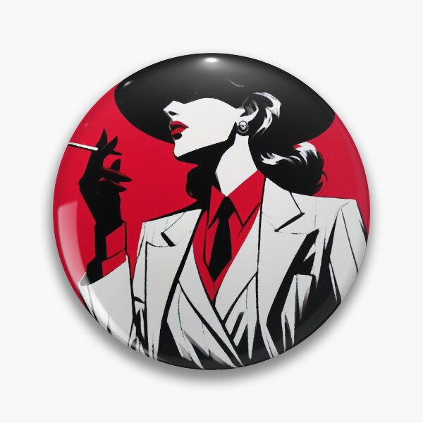 Item preview, Noir Crime Woman in a White Suit designed and sold by RESToRAPTOR.