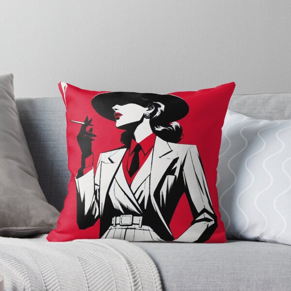 Item preview, Noir Crime Woman in a White Suit designed and sold by RESToRAPTOR.