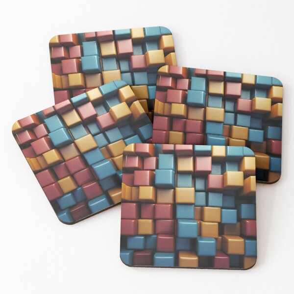Item preview, A group of colorful cubes designed and sold by johndesign88.