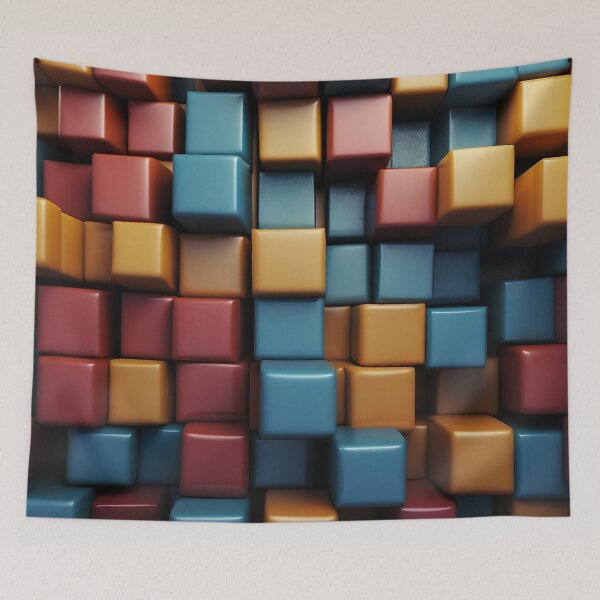 Item preview, A group of colorful cubes designed and sold by johndesign88.