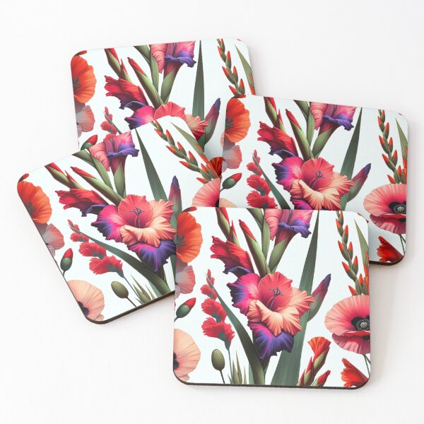Item preview, Summer Splendor Gladiolus & Poppy Harmony designed and sold by NAFDesigns.