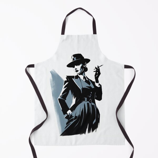 Item preview, Noir Crime Woman in a Classic Blue Suit designed and sold by RESToRAPTOR.