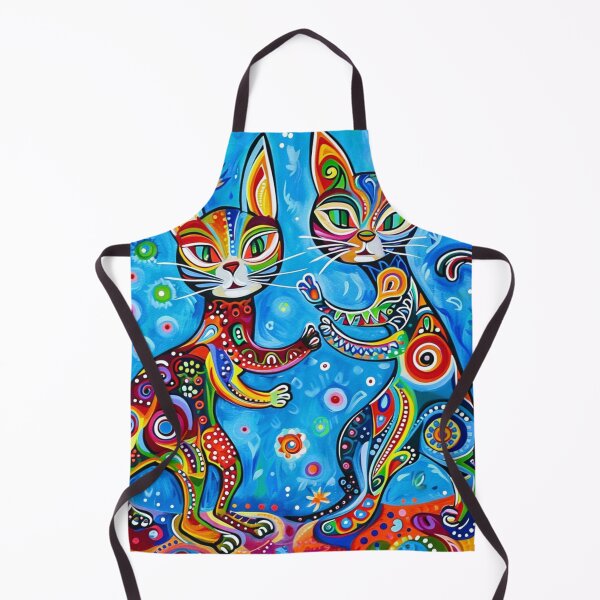 Item preview, Psychedelic Cats On Blue designed and sold by Vintage Hustle.