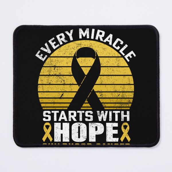 Item preview, Every Miracle Starts With Hope - Childhood Cancer Awareness designed and sold by MobyStickers.
