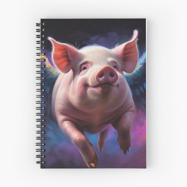 Item preview, A flying Pig in Technicolor designed and sold by MissQuiss.
