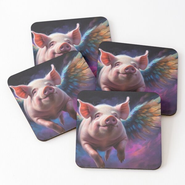 Item preview, A flying Pig in Technicolor designed and sold by MissQuiss.