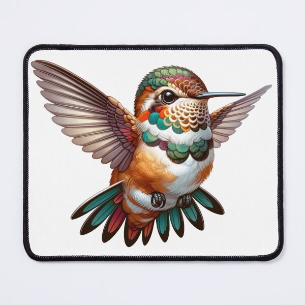 Item preview, Rufous Hummingbird in Flight designed and sold by digital-savant.