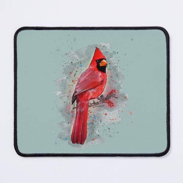 Item preview, Red Cardinal bird Watercolor designed and sold by studioss76.
