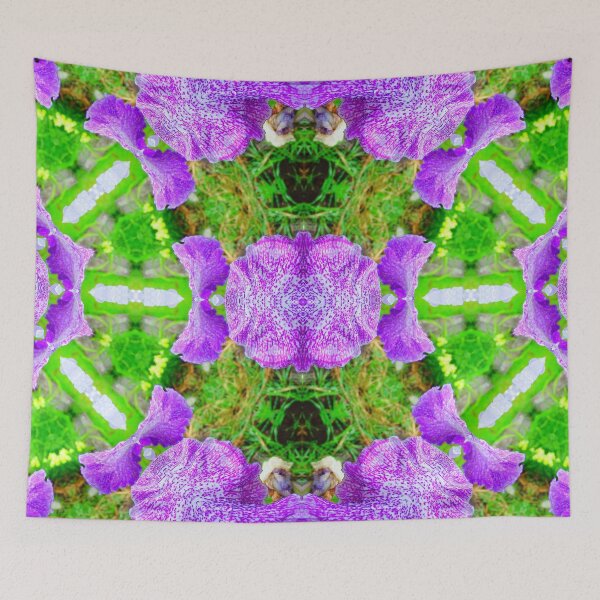 Item preview, Iris Garden Mandala 2 designed and sold by Mandala Magic by OM.