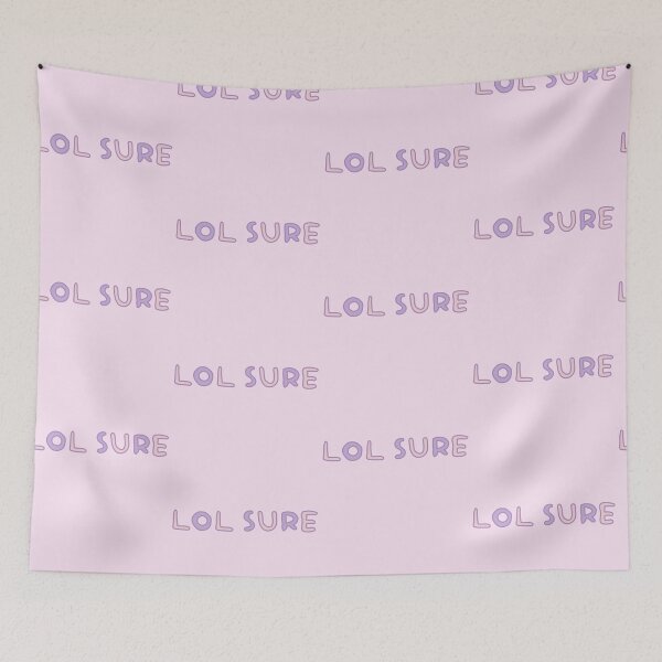 Item preview, Kawaii Aesthetic Quirky Text Meme | LOL SURE designed and sold by sarahgirlshop.