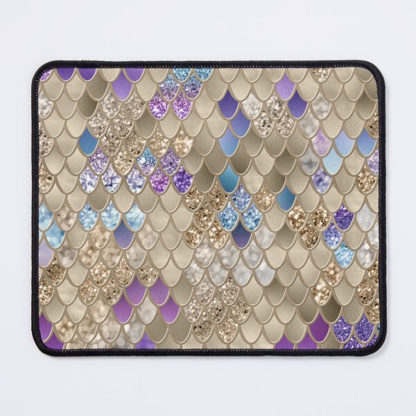 Item preview, Gold Violet Blue Mermaid Scales Glam #2 (Photo of Glitter Only - Not Reflective) designed and sold by Anita's & Bella's Art.
