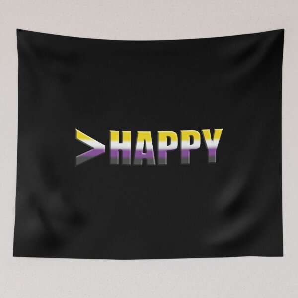 Item preview, Greater than HAPPY, More Than HAPPY Non Binary designed and sold by TheirChoice.
