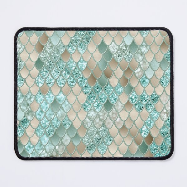 Item preview, Gold Mint Mermaid Scales Glam #2 (Photo of Glitter Only - Not Reflective) designed and sold by Anita's & Bella's Art.