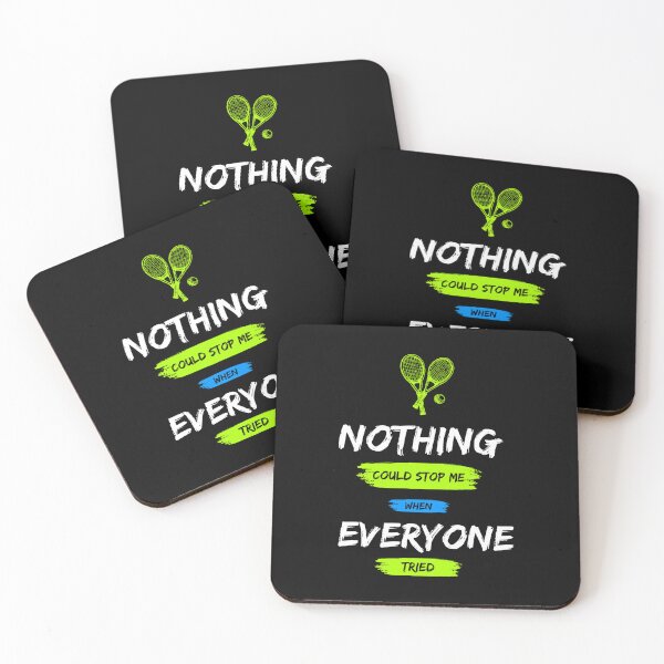 Item preview, Nothing could stop me motivational tennis design designed and sold by FlammableTacoTS.