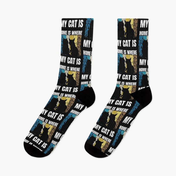 Item preview, MY HOME IS WHERE MY CAT IS designed and sold by BorczVisuals.