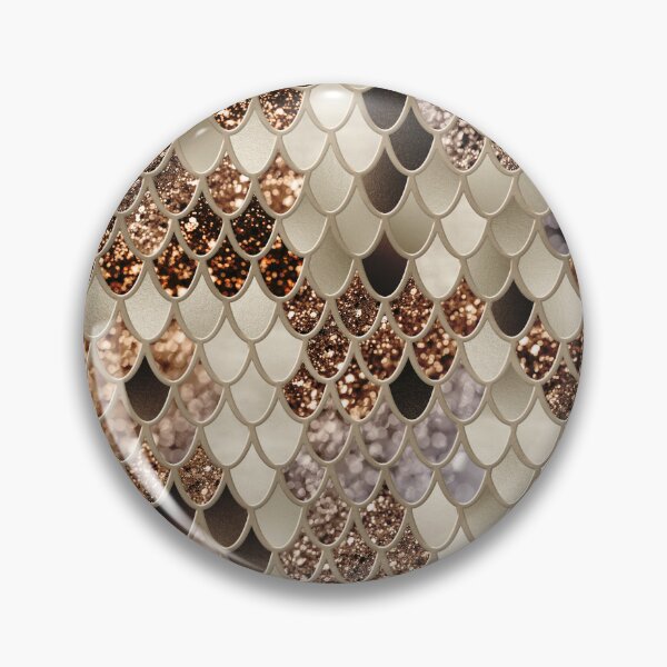 Item preview, Gold Brown Mermaid Scales Glam #1 (Photo of Glitter Only - Not Reflective) designed and sold by Anita's & Bella's Art.