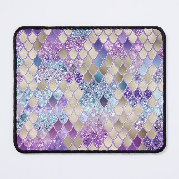 Item preview, Gold Violet Blue Mermaid Scales Glam #1 ((Photo of Glitter Only - Not Reflective) designed and sold by Anita's & Bella's Art.