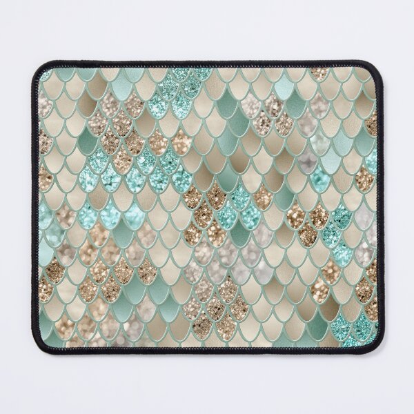 Item preview, Gold Mint Mermaid Scales Glam #1 (Photo of Glitter Only - Not Reflective) designed and sold by Anita's & Bella's Art.