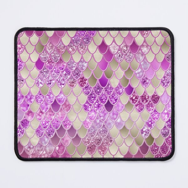 Item preview, Gold Pink Mermaid Scales Glam #1 (Photo of Glitter Only - Not Reflective) designed and sold by Anita's & Bella's Art.