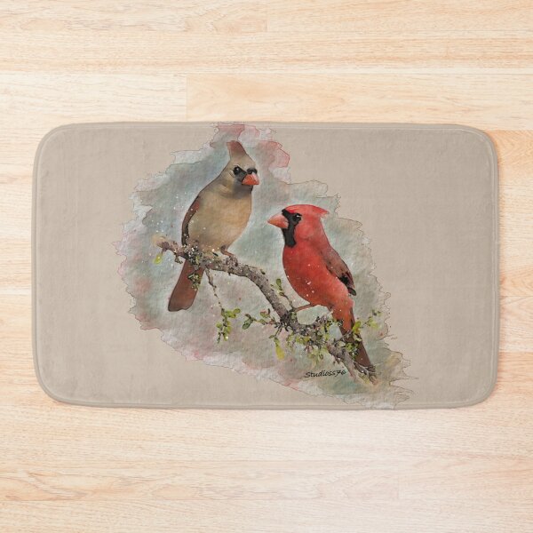 Item preview, Red Cardinal birds Watercolor designed and sold by studioss76.