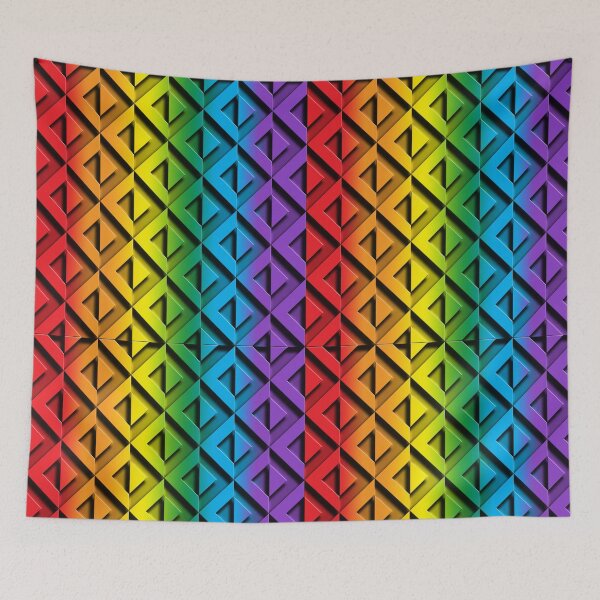 Item preview, Great Wave of Geometric Rainbow designed and sold by TheirChoice.