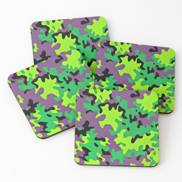 Item preview, #C106: Green Lime And Black On Purple Camouflage Series designed and sold by FarStarL33.