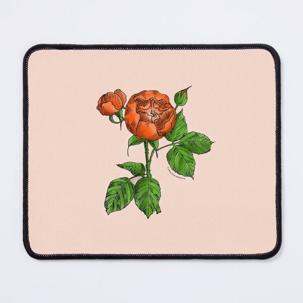 Item preview, Orange Globular Rose Bloom Semi-Double 8-15 Petals In 2 Rows designed and sold by Rachael Taylor.