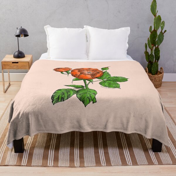 Item preview, Orange Globular Rose Bloom Semi-Double 8-15 Petals In 2 Rows designed and sold by zenithcreative.
